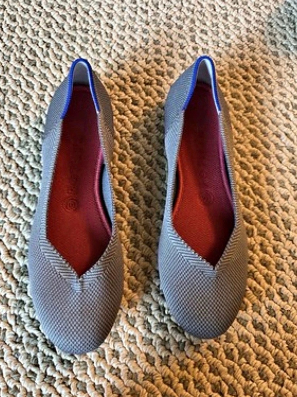 Rothy's The Point Gray Pointed-Toe Flats 8.5